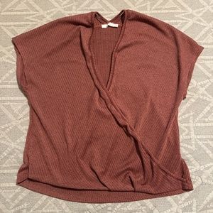 Lush short sleeve knit top